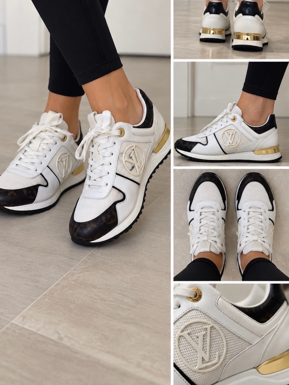 Louis Vuitton Run Away Monogram Sneakers Size 37